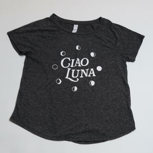 Stars Above Charcoal Gray 'Ciao Luna' Tee